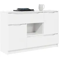 vidaXL Sideboard Weiß 100 x 30 x 65,6 Holzwerkstoff