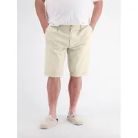 Lerros Chinoshorts "Kurze Chino aus Baumwollmix in großen Größen", Herren, Gr. 42, beige (bone weiß), 74% Baumwolle, 24% Polyester, 2% Elasthan, Hosen Chinoshorts