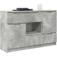 vidaXL Sideboard Beton Grau 100 x 30 x 65,6 Holzwerkstoff