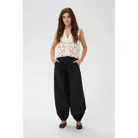 Cream Stoffhose "Damen Casual Hose CRBalua", Damen, Gr. 38, N-Gr, schwarz (pitch schwarz), Obermaterial: 100% Baumwolle CO., Hosen Stoffhose