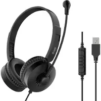 Equip Stereo-USB-Headset, Kabelgebunden, Anrufe/Musik, 20 - 20000 Hz, 120 g, Kopfhörer, Schwarz