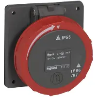 Legrand Hypra 400V 16A 4P Einbausteckdose IP67 - 051150