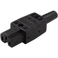 Kaiser Martin C15A Heißes Gerät Steckdose 155° 10A Schwarz - 789/SW [5 Stück]