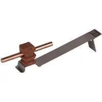 Dehn Dachleitungshalter Flexisnap Edelstahl braun - 204936 [2 Stück]