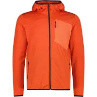 CMP Muster-Jacquard-Fleecejacke mit Kapuze