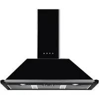 Smeg KT100BLE Dunstabzugshaube Wandmontiert Schwarz 606 m³/h