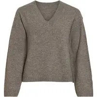 Vila Viliga V-ausschnitt Strickpullover