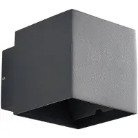 LINDBY LED-Außenwandleuchte Esani, anthrazit, up/down, IP54