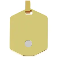 Akzent Anhänger mit Gravur "Helin, hautverträglich", gold (goldfarbig), Schmuckanhänger, Edelstahl, Anhänger mit Gravur