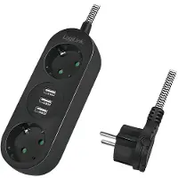Logilink LPS262U, 1,5 m, Drinnen, IP20, 1,5 mm², Schwarz, CE