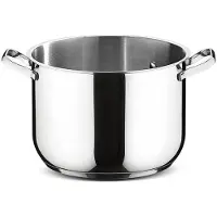 Lagostina 7115004608, Edelstahl, Aluminium, Edelstahl, Edelstahl, Edelstahl, Edelstahl, Keramik, Gas, Induktion, Versiegelte Platte