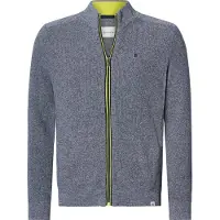 Babista Strickjacke "Strickjacke GOVALI", Herren, Gr. 5XL, blau (blau melange), Obermaterial: 100% Baumwolle CO., Strickjacken Strickjacke