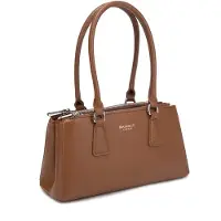 Diana & Co Handtasche aus Polyurethanmit abnehmbarem Schultergurt und Reißverschluss Desert UNICA 30x15x12 cm