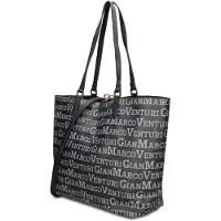 Gian Marco Venturi Elegante, veganes Einkaufstaschenmodell von Gianmarco Venturi, vielseitige Handtasche für Damen