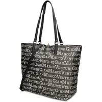 Gian Marco Venturi Elegante, veganes Einkaufstaschenmodell von Gianmarco Venturi, vielseitige Handtasche für Damen