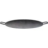 All'Grill Paella World Wokschale/Grillschale mit Griffen, Ø 90 cm, Stahl unbeschichtet