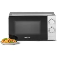 Gorenje MO20CE1W5, Arbeitsplatte, Solo-Mikrowelle, 20 l, 700 W, Drehregler, Weiß