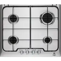 Electrolux PX640XV, Silber, Edelstahl, Integriert, 60 cm, Gaskochfeld, Edelstahl, 4 Zone(n)