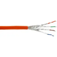 InLine Verlegekabel Cat.7a, S/FTP (PiMF) 4x2x0,58 AWG23, 1200MHz, B2ca, 50m, 50 m, Cat7a, S/FTP (S-STP), Orange