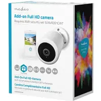 Nedis SmartLife Außenkamera - Full HD 1080p - Pan tilt - IP65 - Cloud Storage (optional) / microSD (not enthalten) - 5 V DC - Bewegungssensor - Nachtsicht - Weiss
