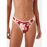 Seafolly - Mayflower Scoop High Cut Rio - Bikini-Bottom Gr 36 rosa