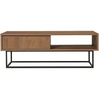 Skye Decor , Dale- DaleSPH, Nussbaumfarbe,Schwarz, Couchtische, 43x120x60 cm, 100% Melaminbeschichtete Partikelplatte