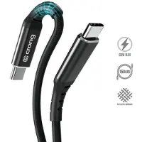 Crong Armor Link - 60W PD 3A USB-C zu USB-C 150cm Kabel (schwarz)