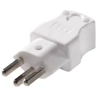 Kaiser Martin Schweizer Stecker Typ23 16Amp mit Erdungskontakt Weiß - 586/kws [50 Stück]