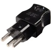 Kaiser Martin Schweizer Stecker Typ J CH T23 mit Erdungskontakt - 586/sw [50 Stück]