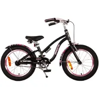 Volare Miracle Cruiser Kinderfahrrad - Mädchen - 16 Zoll - Mattschwarz - Prime Collection
