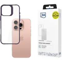 3MK SatinArmor+ Case iPhone 16 Pro 6.3" fioletowy/purple Military Grade
