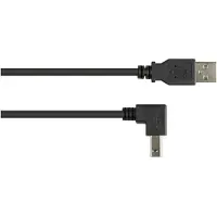 Alcasa USB2.0 Kabel A-B-unten gew. 1m