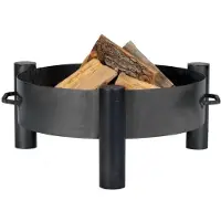 Gardener runde, stabile Feuerschale mit Griffen | Ø70cm x H 30cm