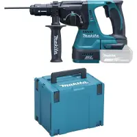 Makita DHR243ZJ, Lithium-Ion (Li-Ion), 18V, 8,5 cm, 35,3 cm, 21,3 cm, Schwarz, Blau