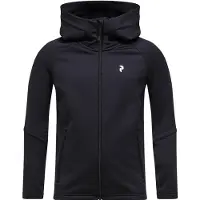 Peak Performance - Kid's Rider Essentials Zip Hood - Fleecejacke Gr 140 schwarz