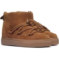 INUIKII für Damen. 1001.001.0092 Lederstiefel Classic Low braun (38), Flach, Schnürung, Lässig