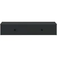 vidaXL Wandmontierter Beistelltisch Schwarz 87,5 x 34,5 x 17 cm