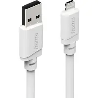 Hama USB-Kabel "USB-A auf Lightning Ladekabel 1 m weiß", weiß, 100cmcm, Kabel, Schnellladen, 480 Mbit/s, MFi zertifiziert, breite Kompatibilität, USB-Kabel