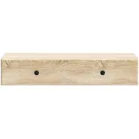 vidaXL Wandmontierter Beistelltisch Sonoma-Eiche 87,5 x 34,5 x 17 cm