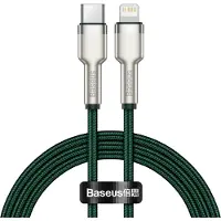Baseus Cafule, 1 m, Lightning, USB C, Männlich, Männlich, Grün