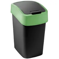 Curver Abfalleimer FLIP BIN 9 l schwarz/grün
