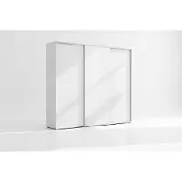 BM-Möbel A24 Schiebekleiderschrank - Weiß - 250 x 62 x 245 cm