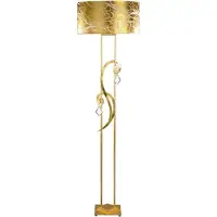 Casa Padrino Luxus Barock Kristall Stehleuchte Gold mit Patina Ø 50 x H. 180 cm - Prunkvolle Barockstil Stehlampe mit edlem böhmischen Kristallglas - Luxus Qualität - Italy