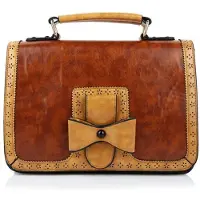Banned Handtasche / Henkeltasche - Leather Scandal Braun