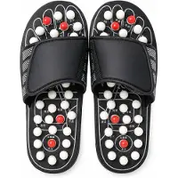 Mormark Heilende Fußmassageslipper mit EVA-Sohlenschaum, Akupressur Hausschuhe mit 82 Massageknöpfen, Acupressure Slippers - ACUSLIP 40-41