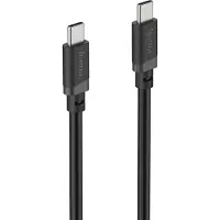 Hama USB-Kabel "USB-C Ladekabel 1 m schwarz", schwarz, 100cmcm, Kabel, Schnellladen, 480 Mbit/s, 60 W Leistung, breite Kompatibilität, USB-Kabel