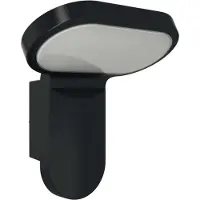 ESYLUX OL 200 LED 5K, Wandbeleuchtung für den Außenbereich, Schwarz, Aluminium, Kunststoff, IP55, Fassade, II