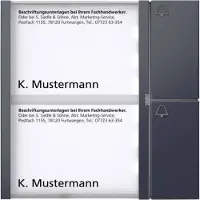 Siedle&Söhne SIEDLE & SÖHNE Siedle TM 612 2 AG Tasten TM 612-2 AG Modul Anthrazitgrau