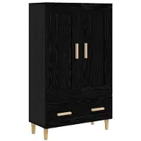 Syfax Highboard Schwarze Eiche 70 x 31 x 115 cm Holzwerkstoff