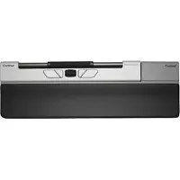 Contour Design Design RollerMouse Go & Dock-Handgelenkauflage, Optisch, RF Wireless + Bluetooth + USB Type-A, 4000 DPI, Schwarz, Silber